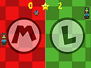 Mario vs Ļuigi Pong